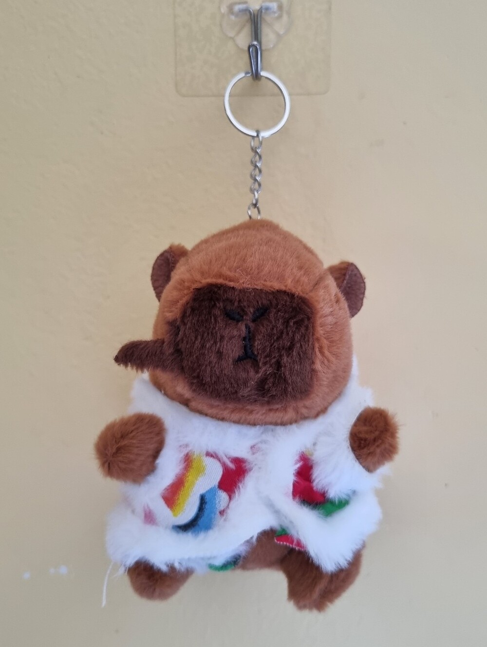 Cute Capybara Kids Bag Keychain Soft Plush Stuffed Toy Plushies Bag Accessories
